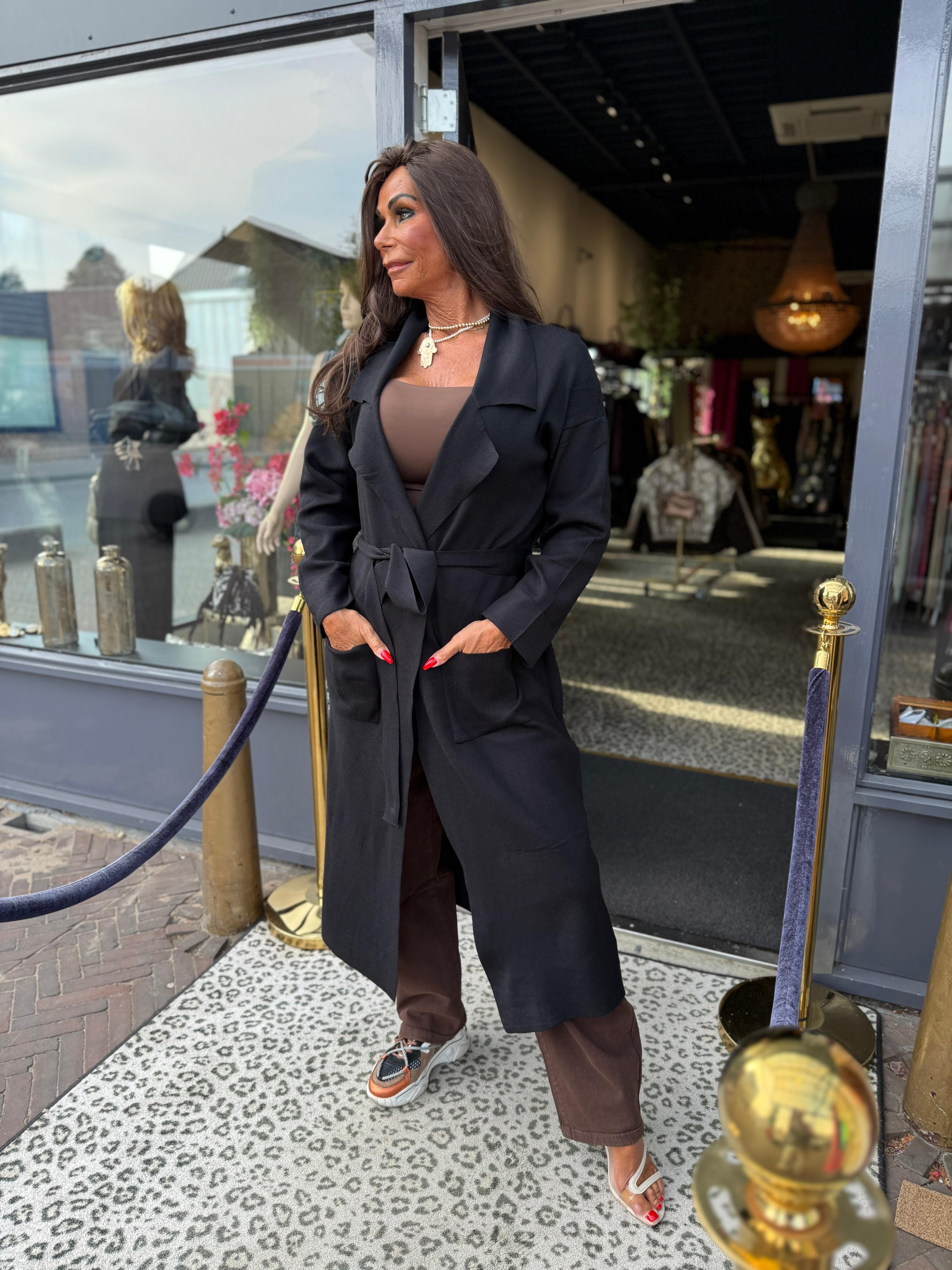 Lang vest “Comfortable” Zwart