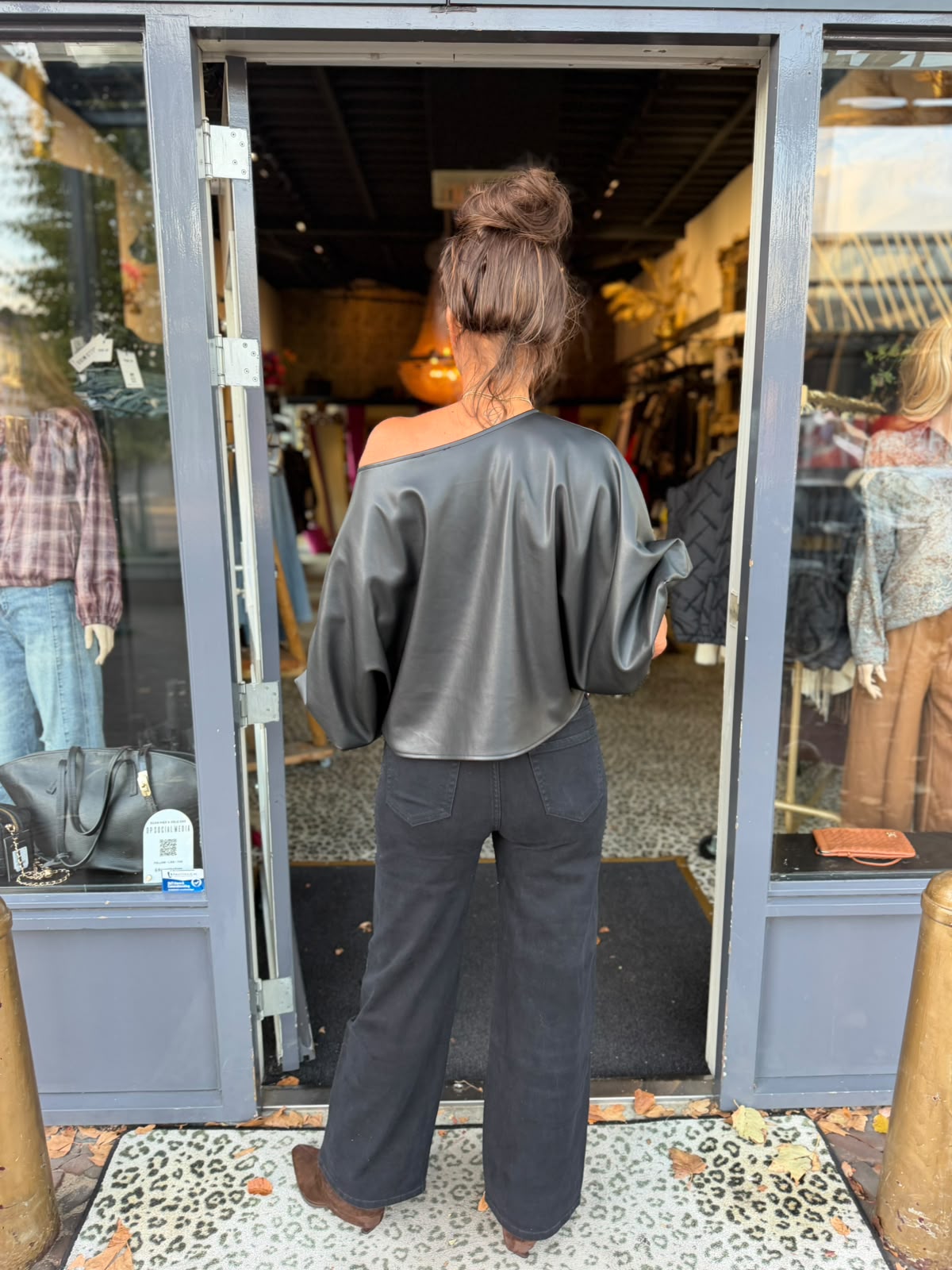 Broek glitter zwart