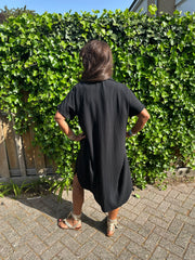 Jurkje "Kalyn" v-hals Zwart