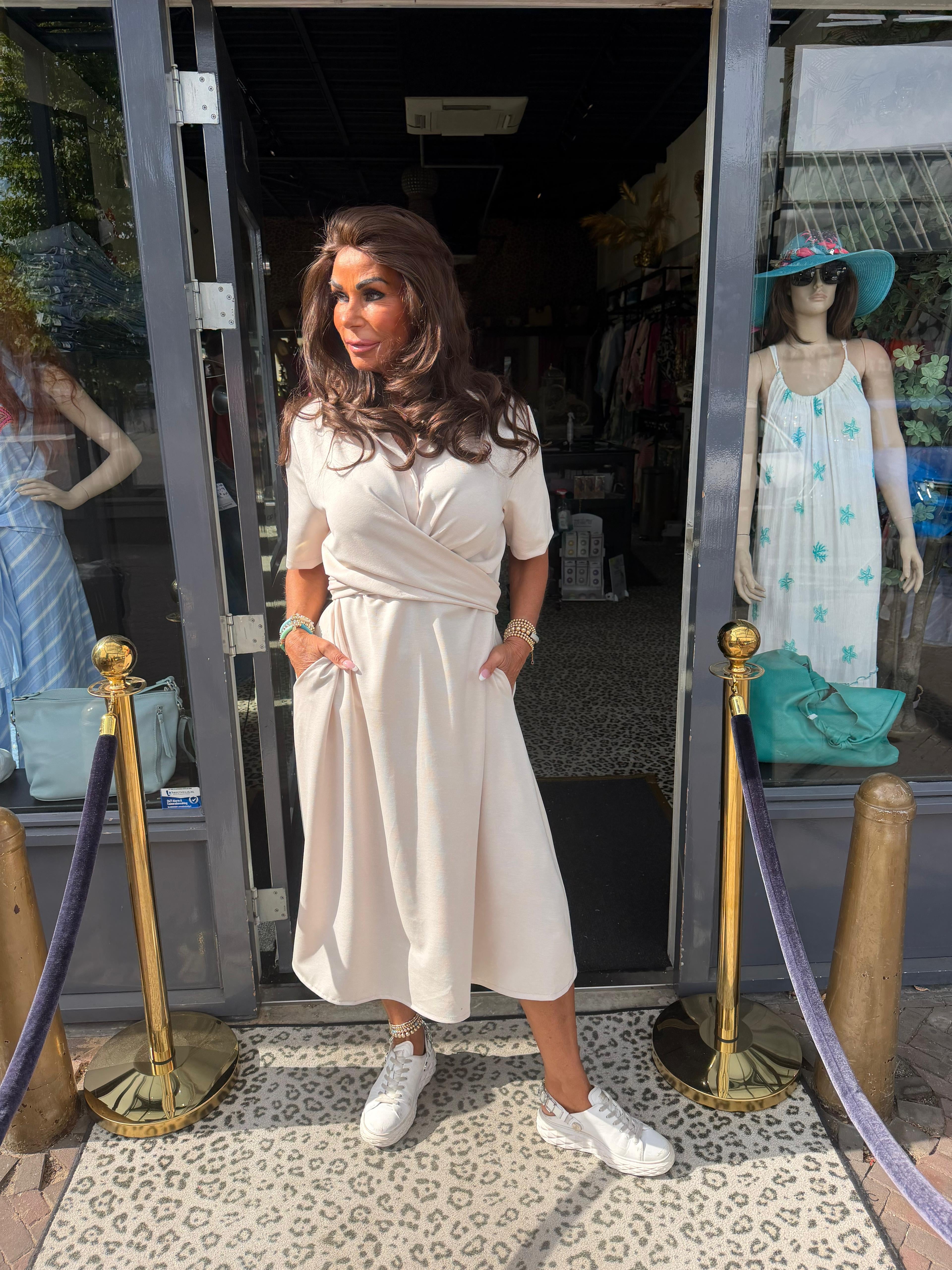 Knoopjurk "Couture" Beige