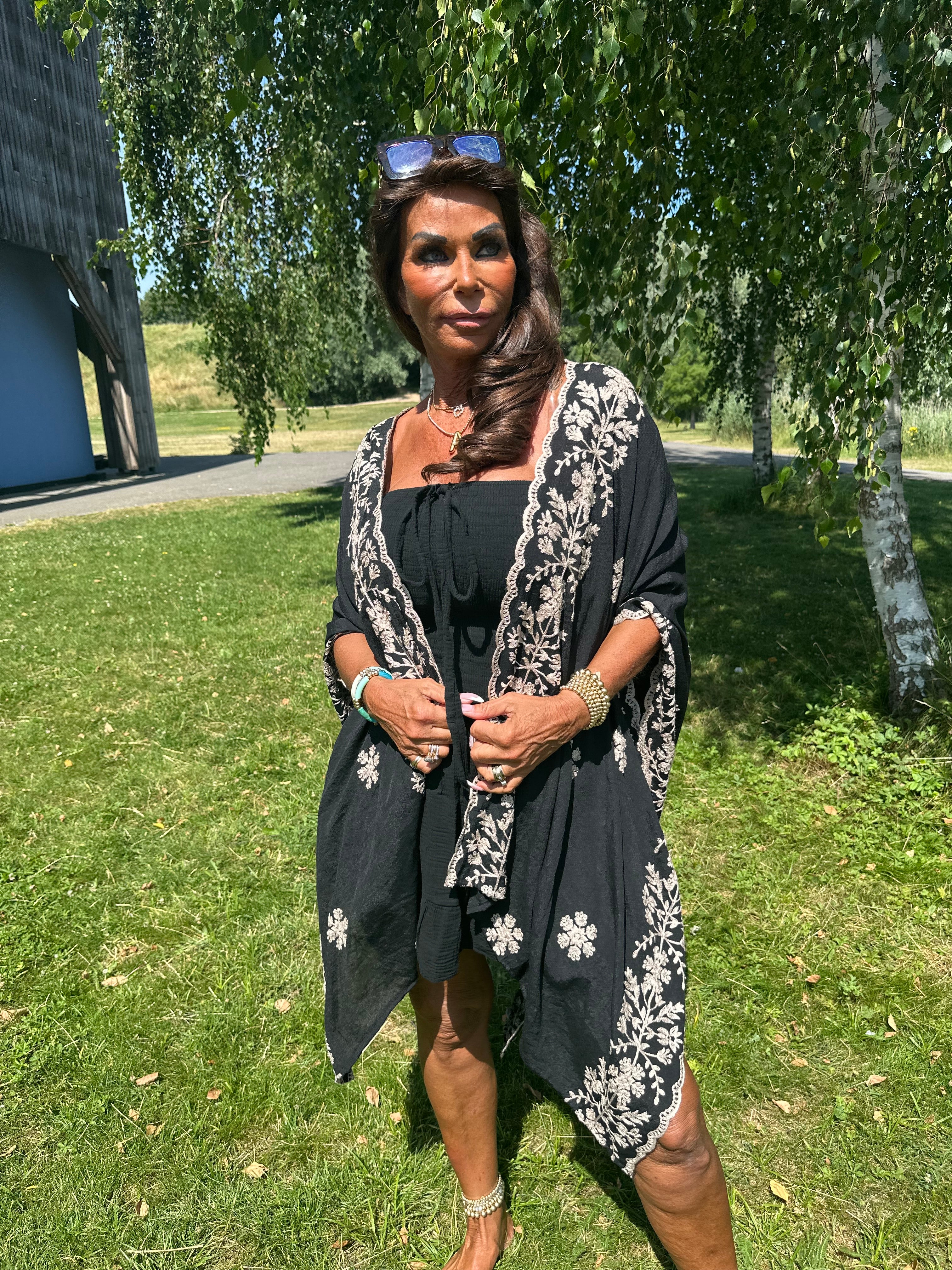 Kaftan "Adore" Zwart