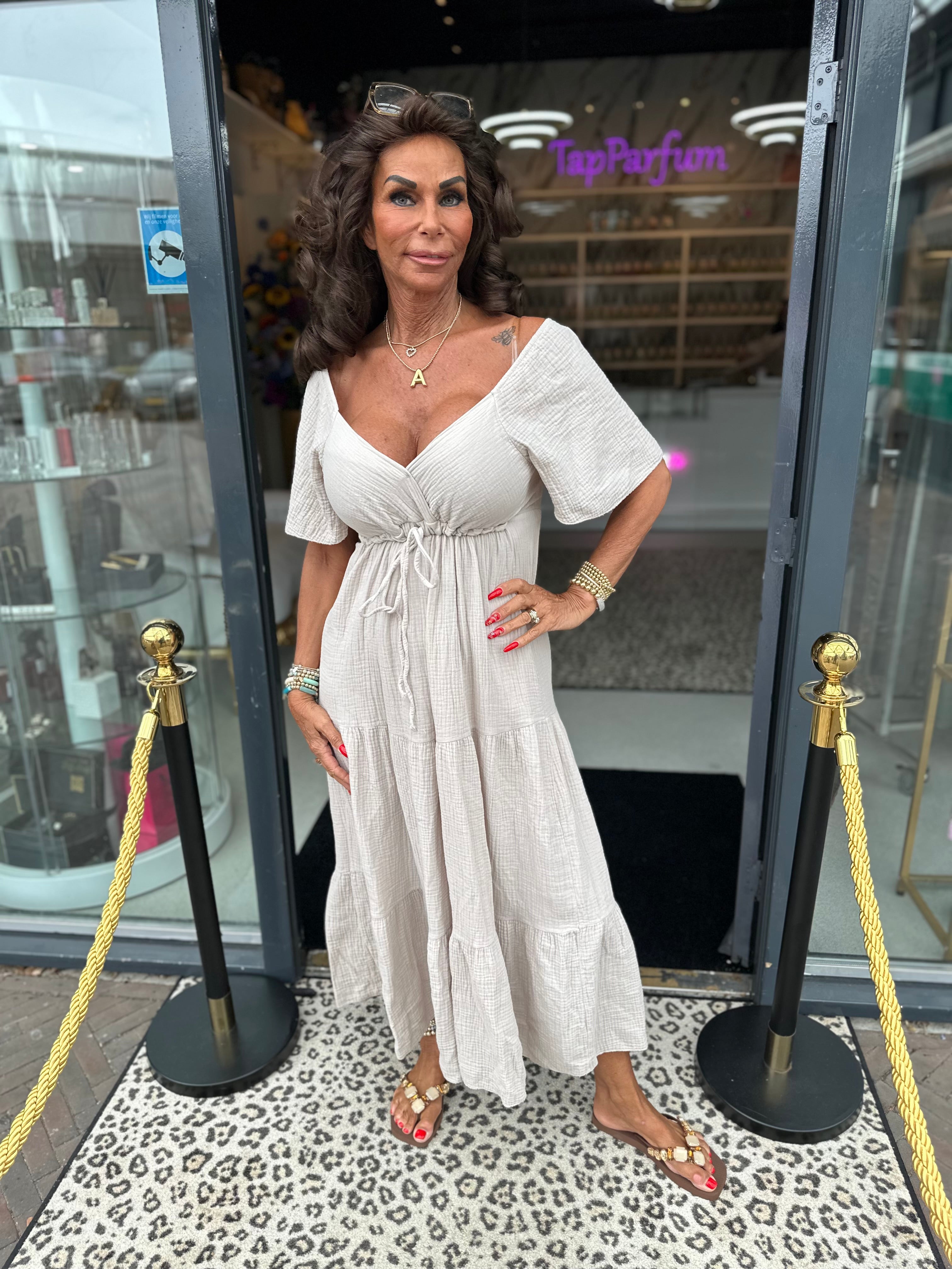 Hydrofiele jurk "Daisy" Beige
