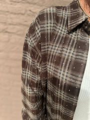 Blouse "Caith" bruin bling