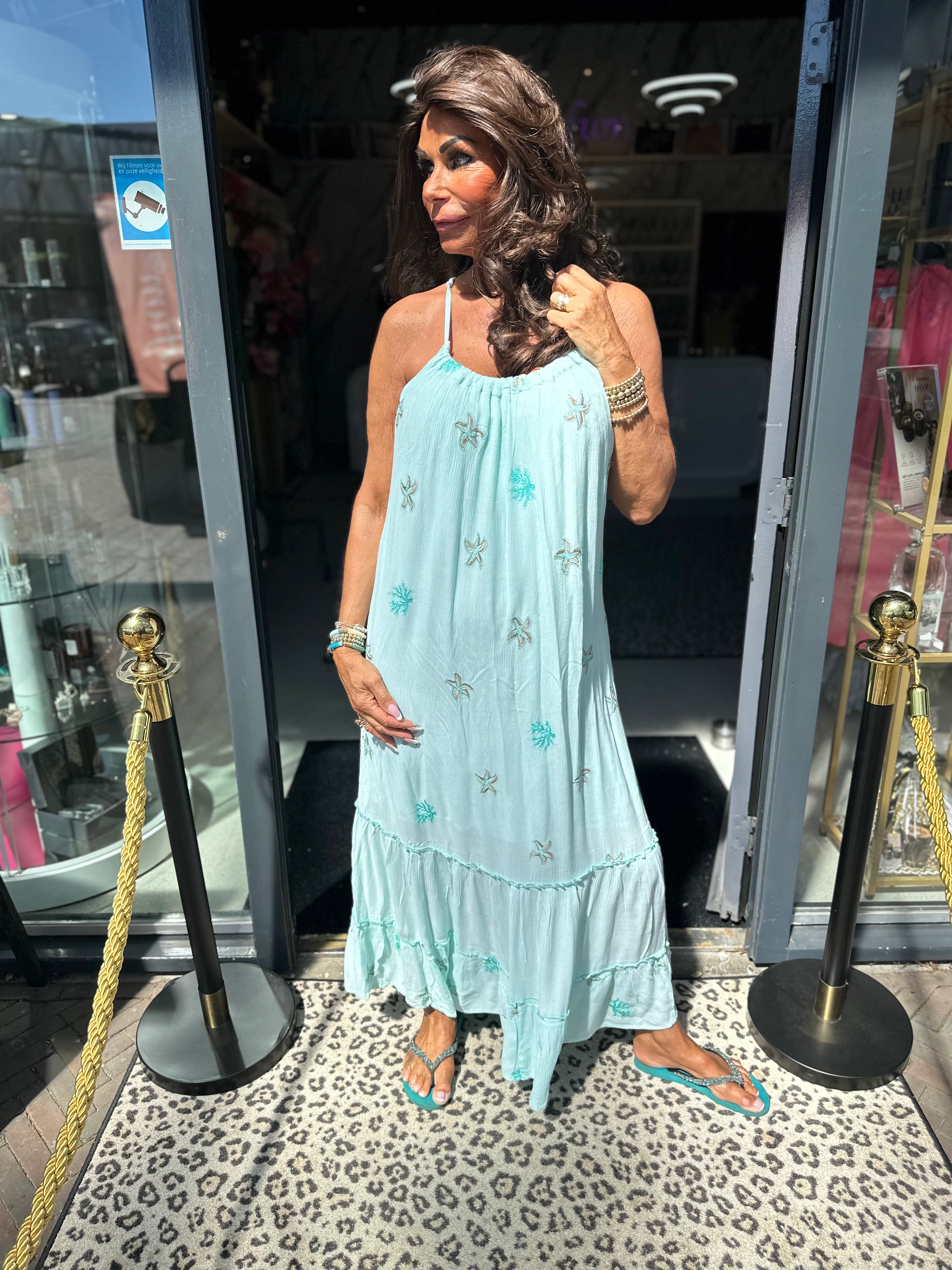 Jurk Zeester turquoise