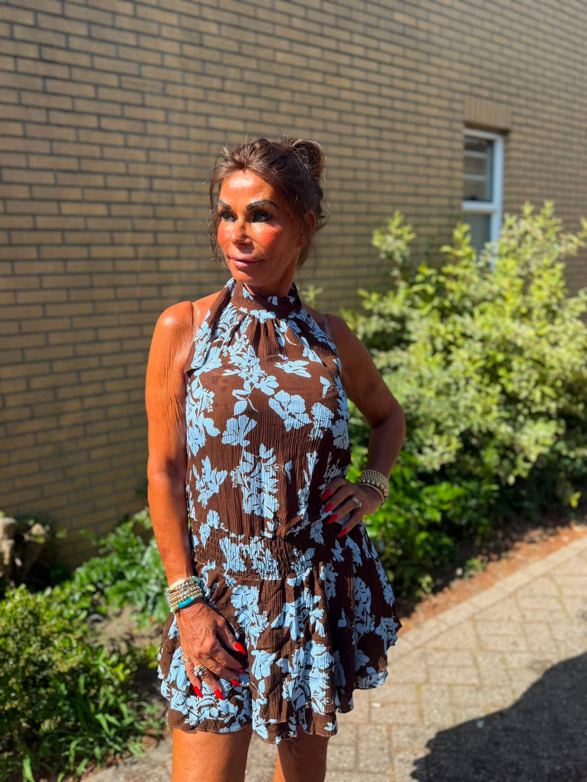 Kort jurkje Rosie blauw