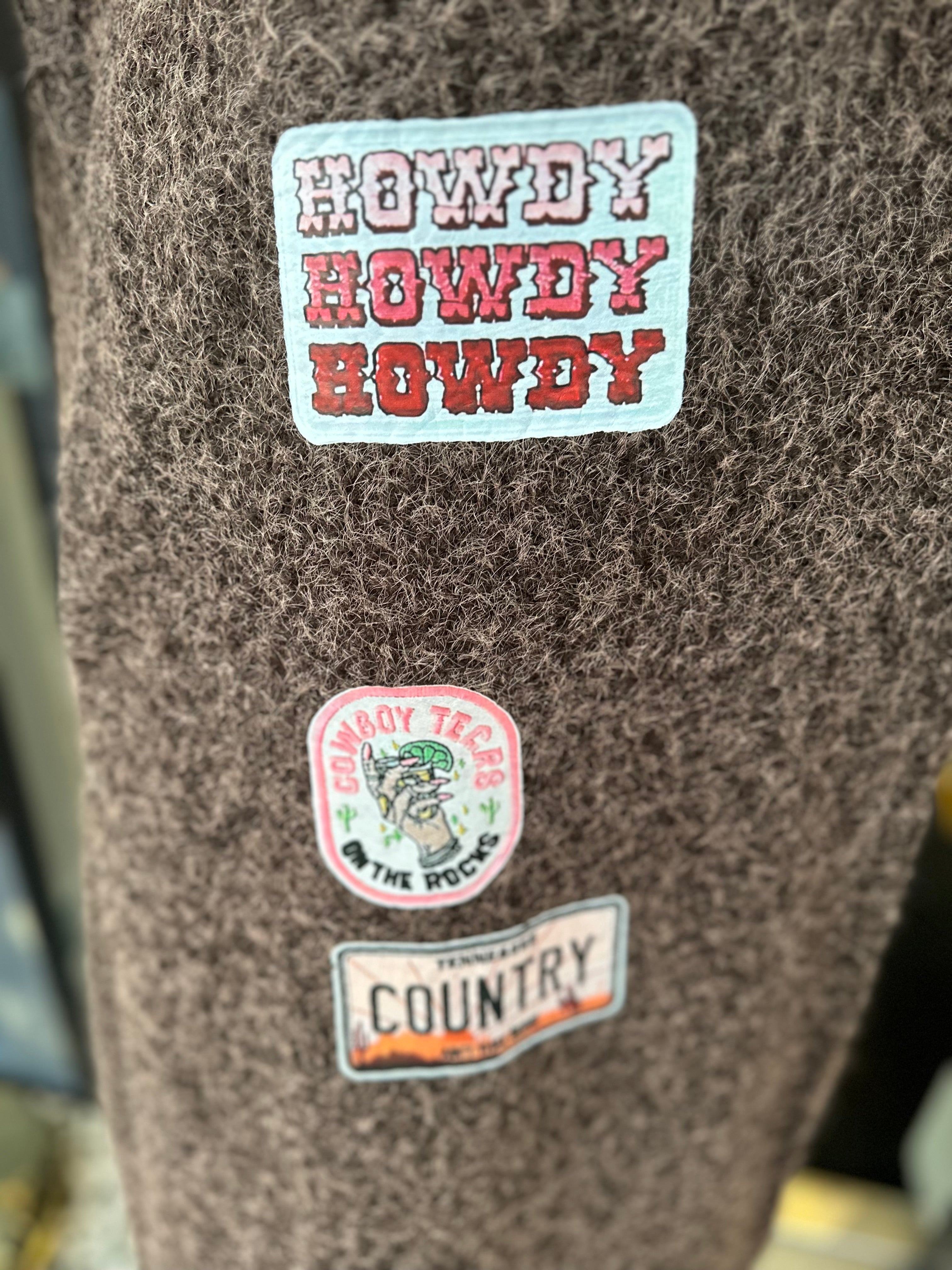 Jas met sjaal “Howdy” bruin