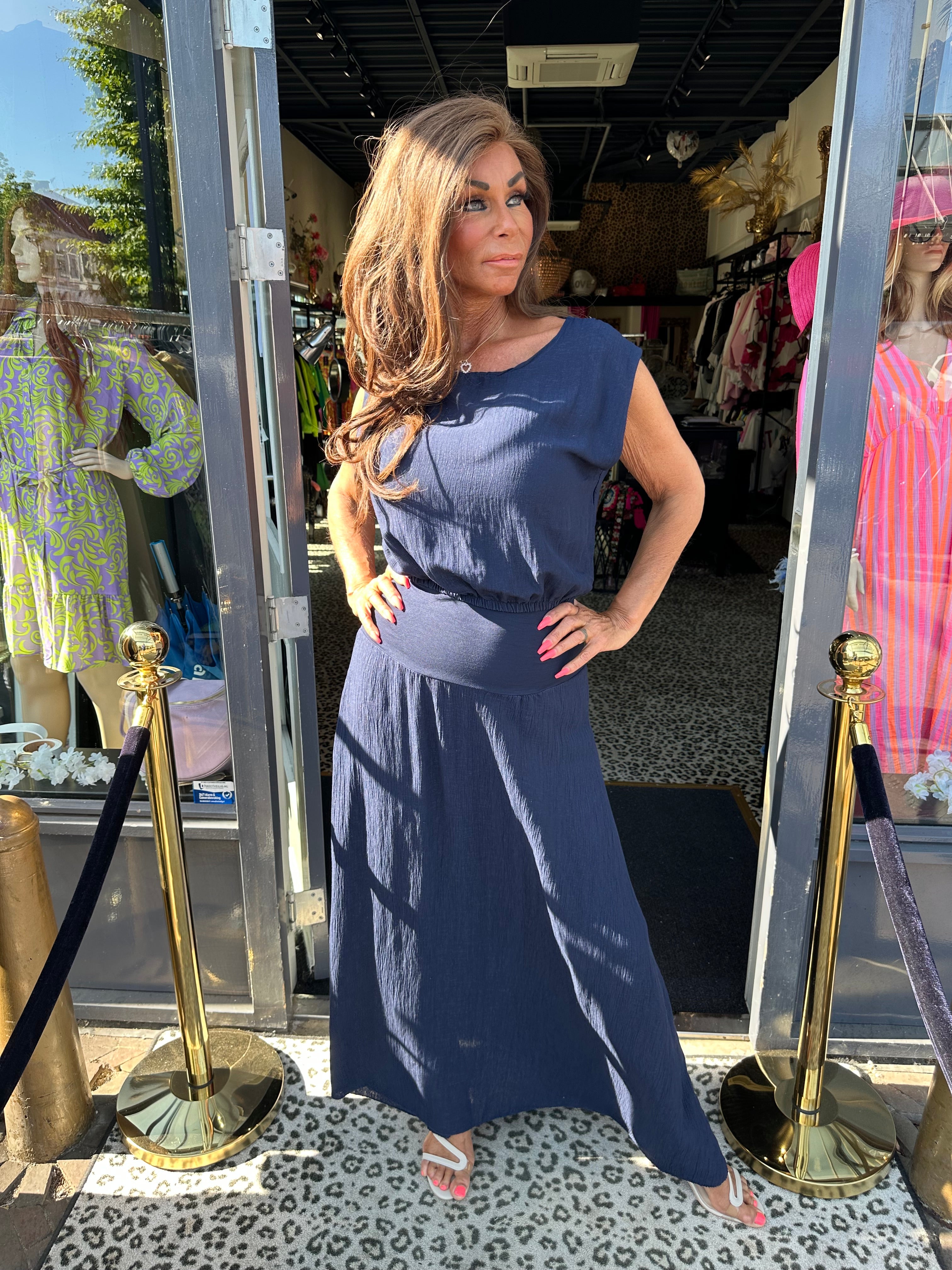 2 piece "Sunny" Donkerblauw