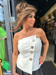 strapless top "Lucy" wit