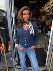 Vestje "Nova" V-hals Navy