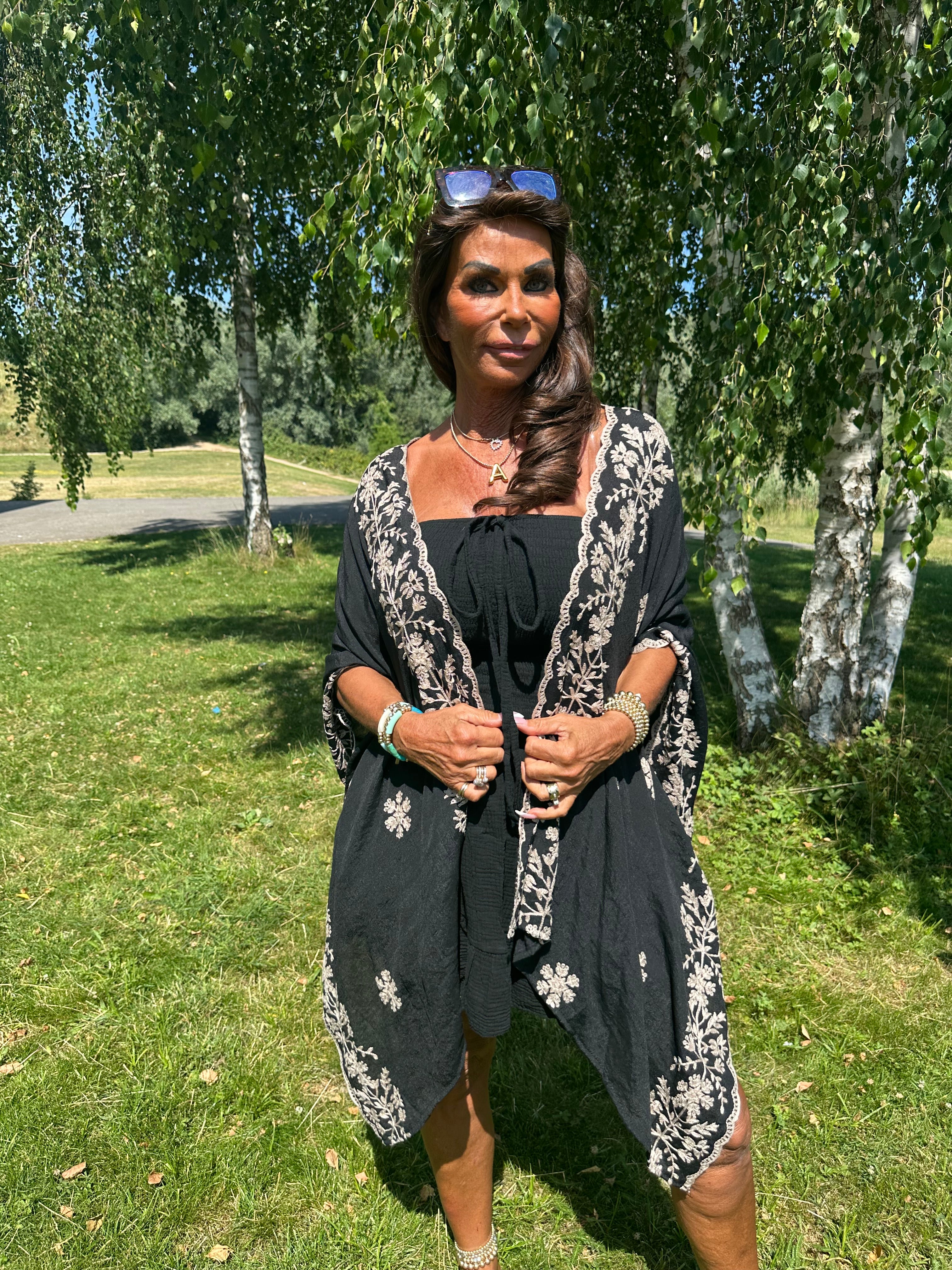 Kaftan "Adore" Zwart