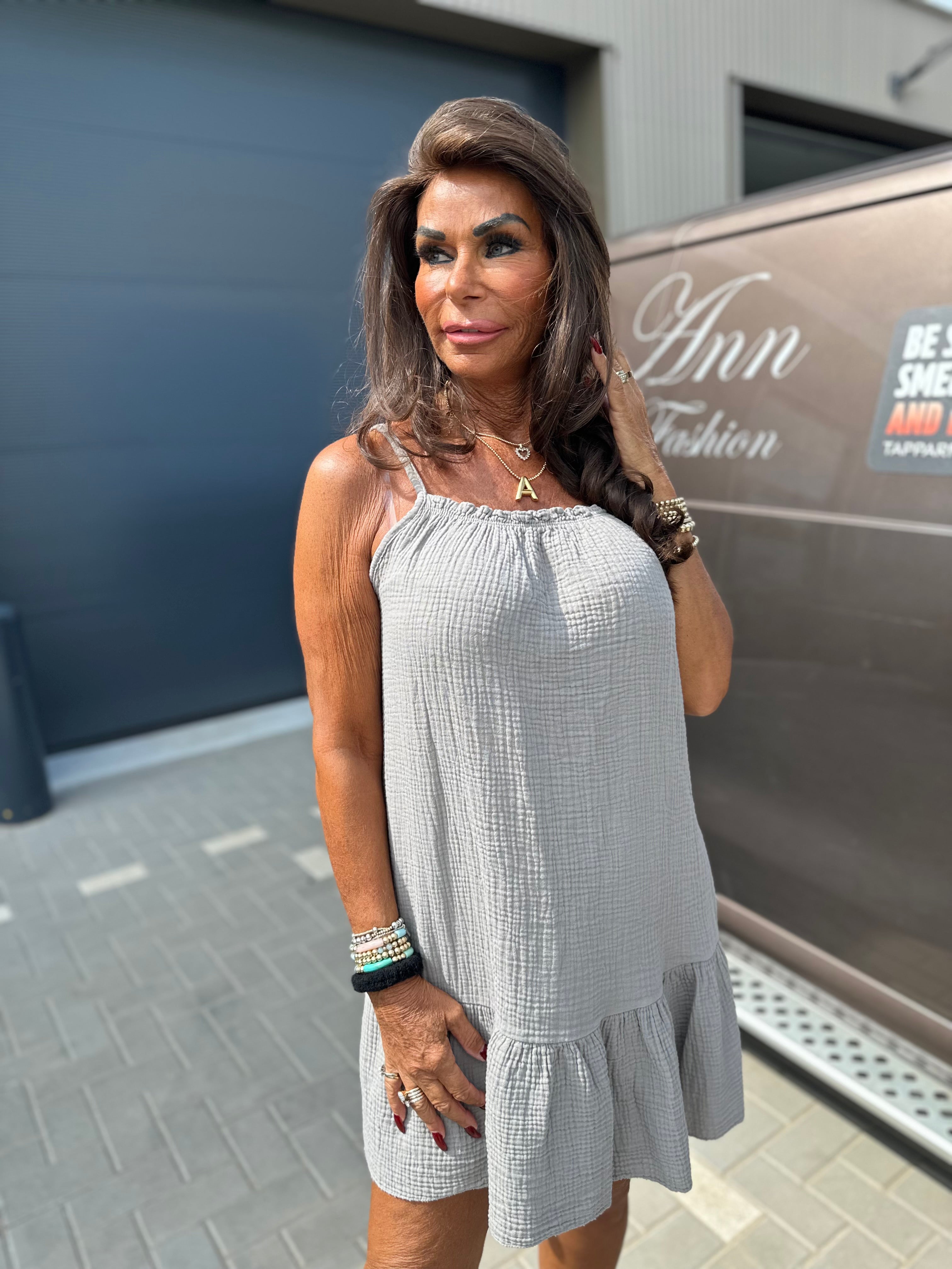 Hydrofiel kort Jurkje "Lana" taupe