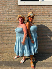 Strapless jurkje “Plus Size” tencil