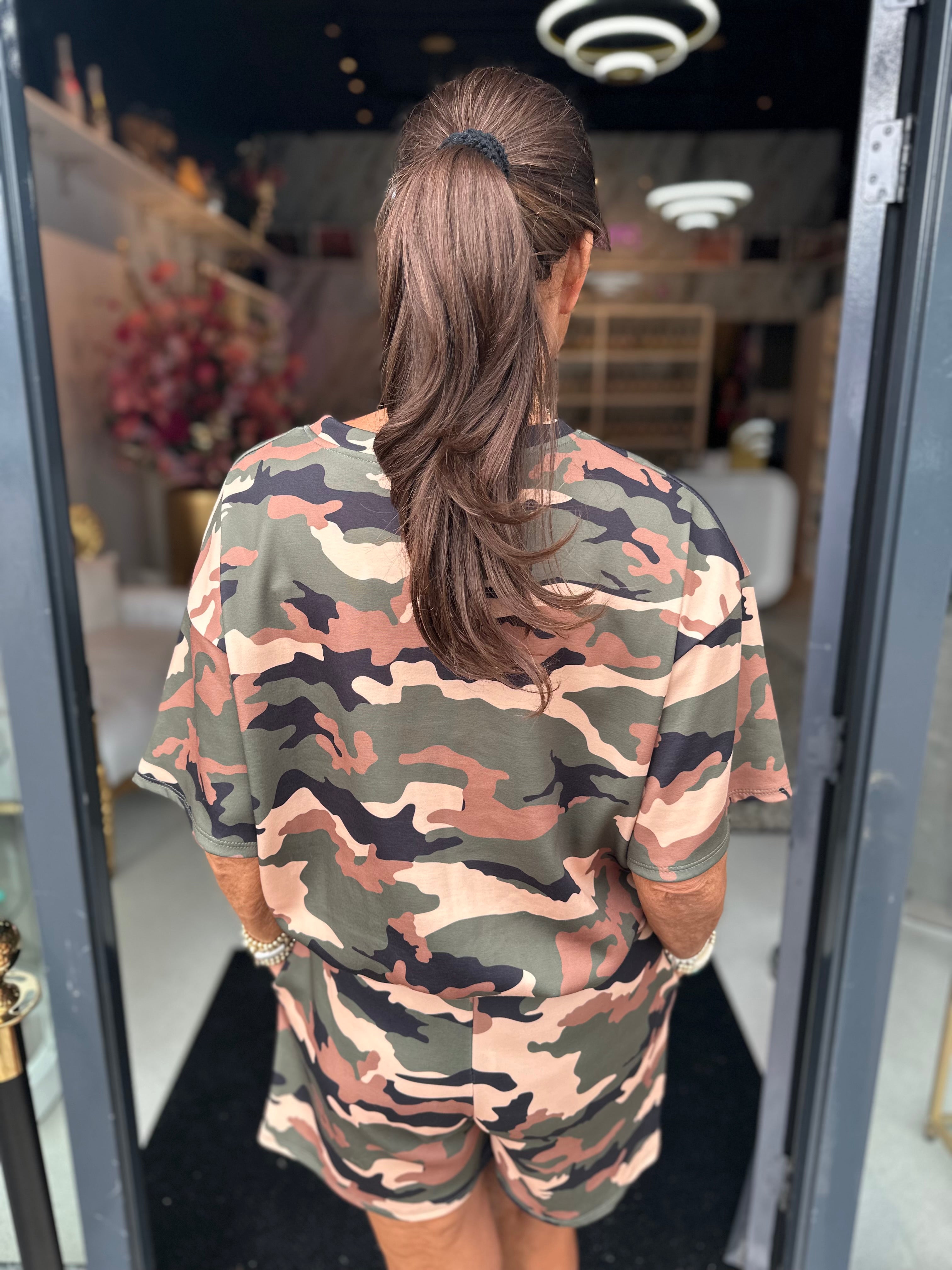 2 delig korte set "Balloon" Camouflage