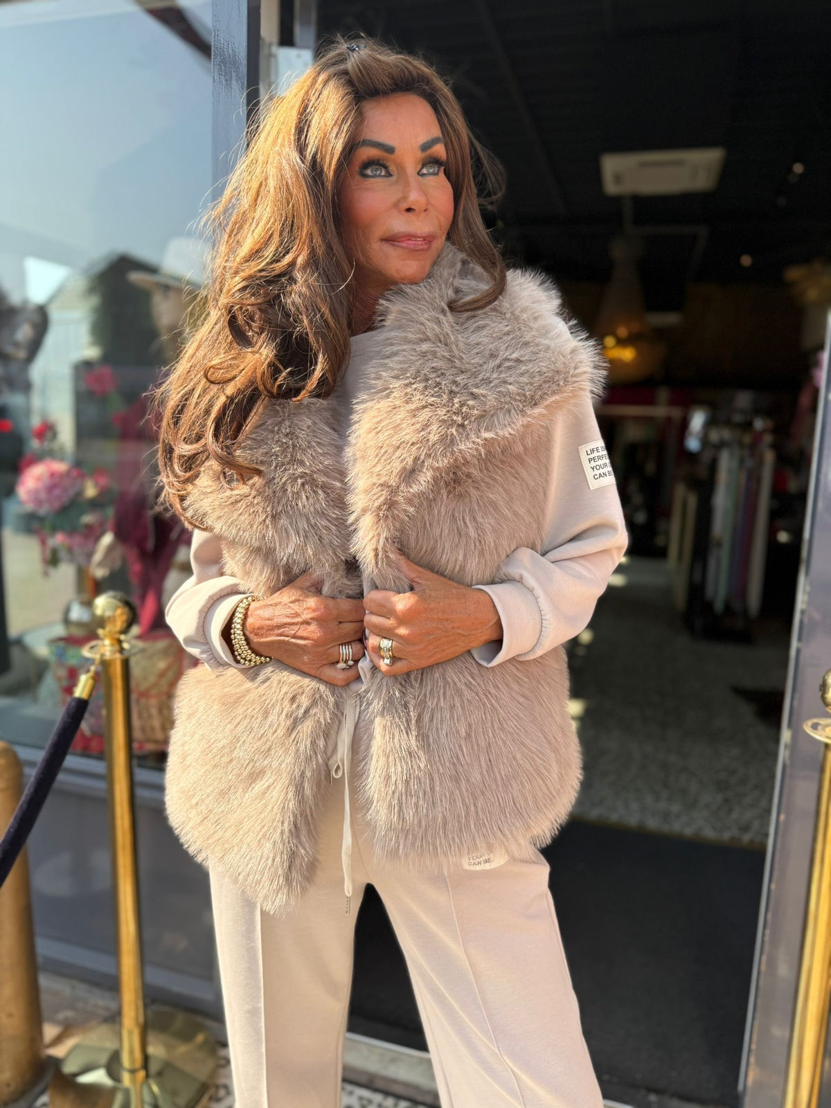 Gilet "Almost autumn" Taupe