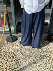 Wijde broek "Mies" donkerblauw