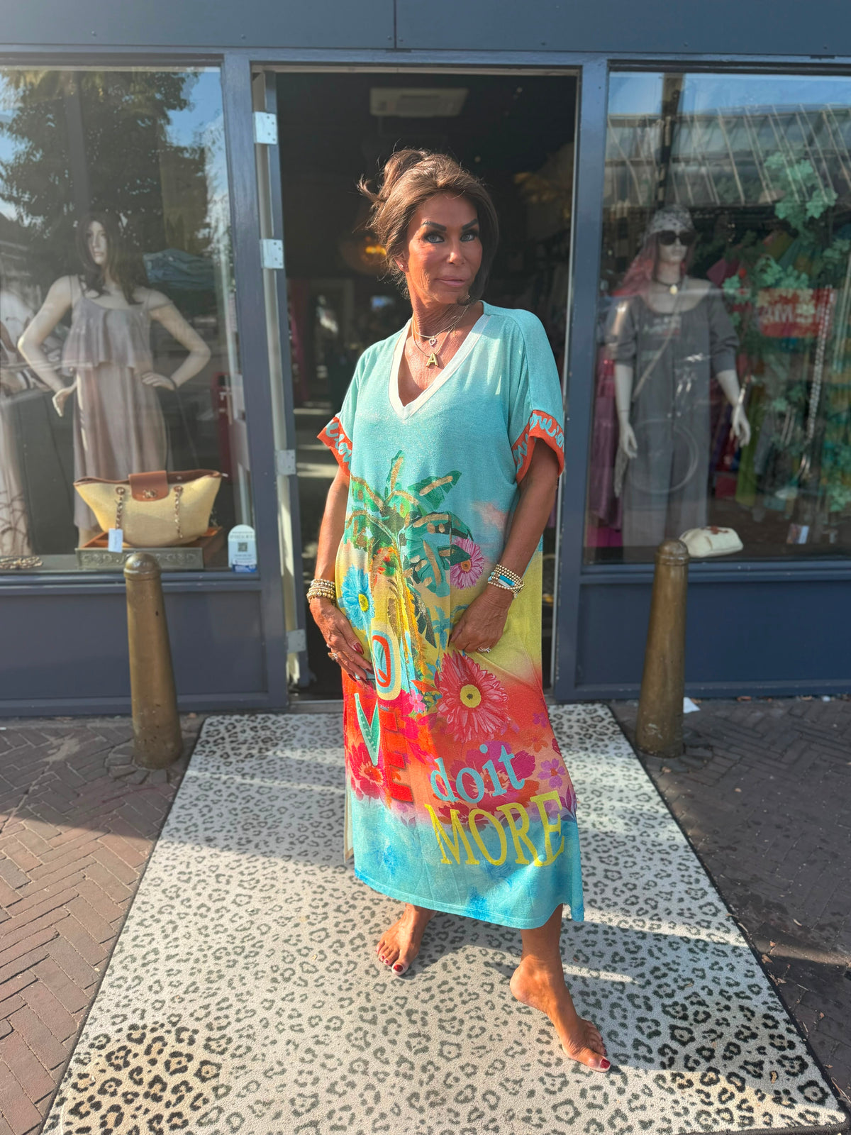 Lurex Jurk “More” korte mouw