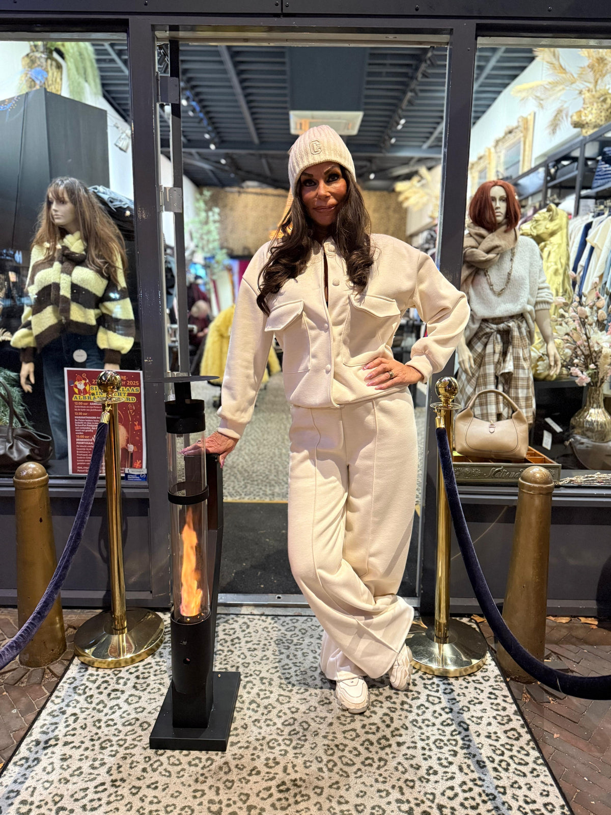 2-delig set "black friday!" licht beige