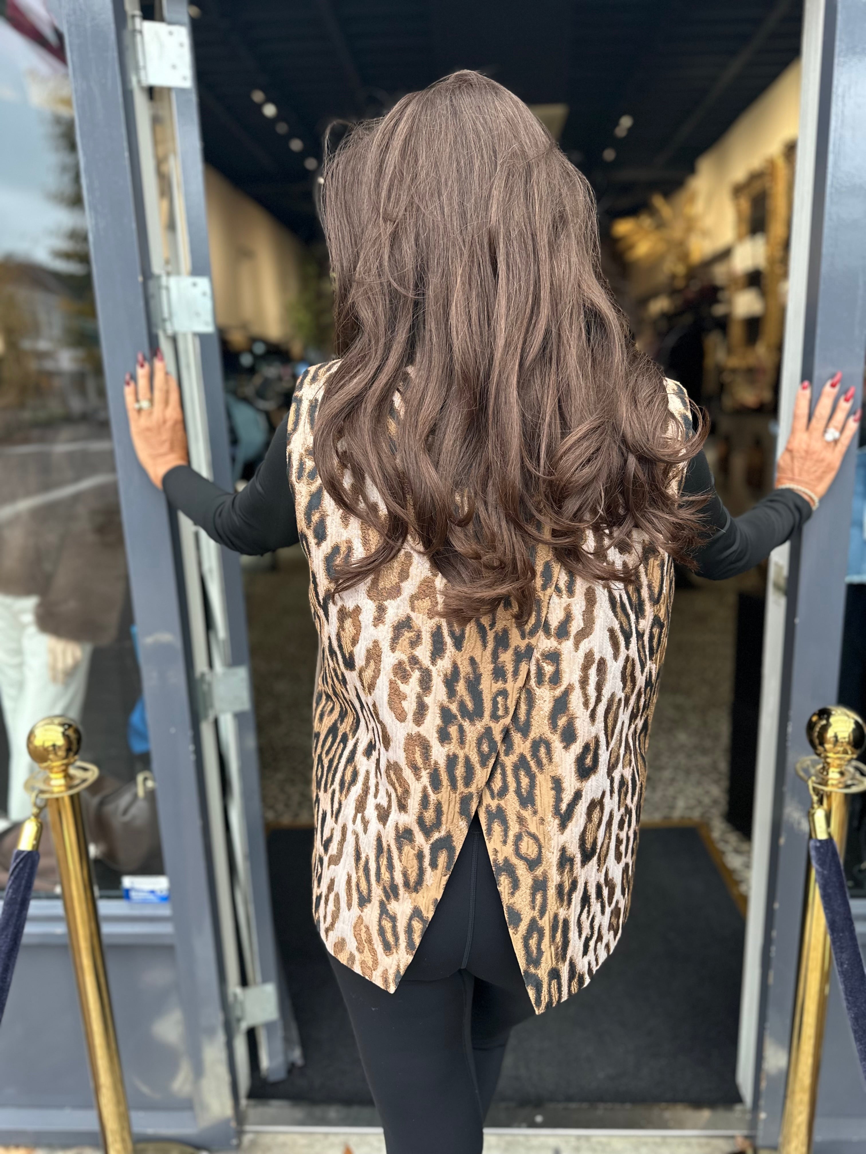 Gilet "Panter taupe" Split