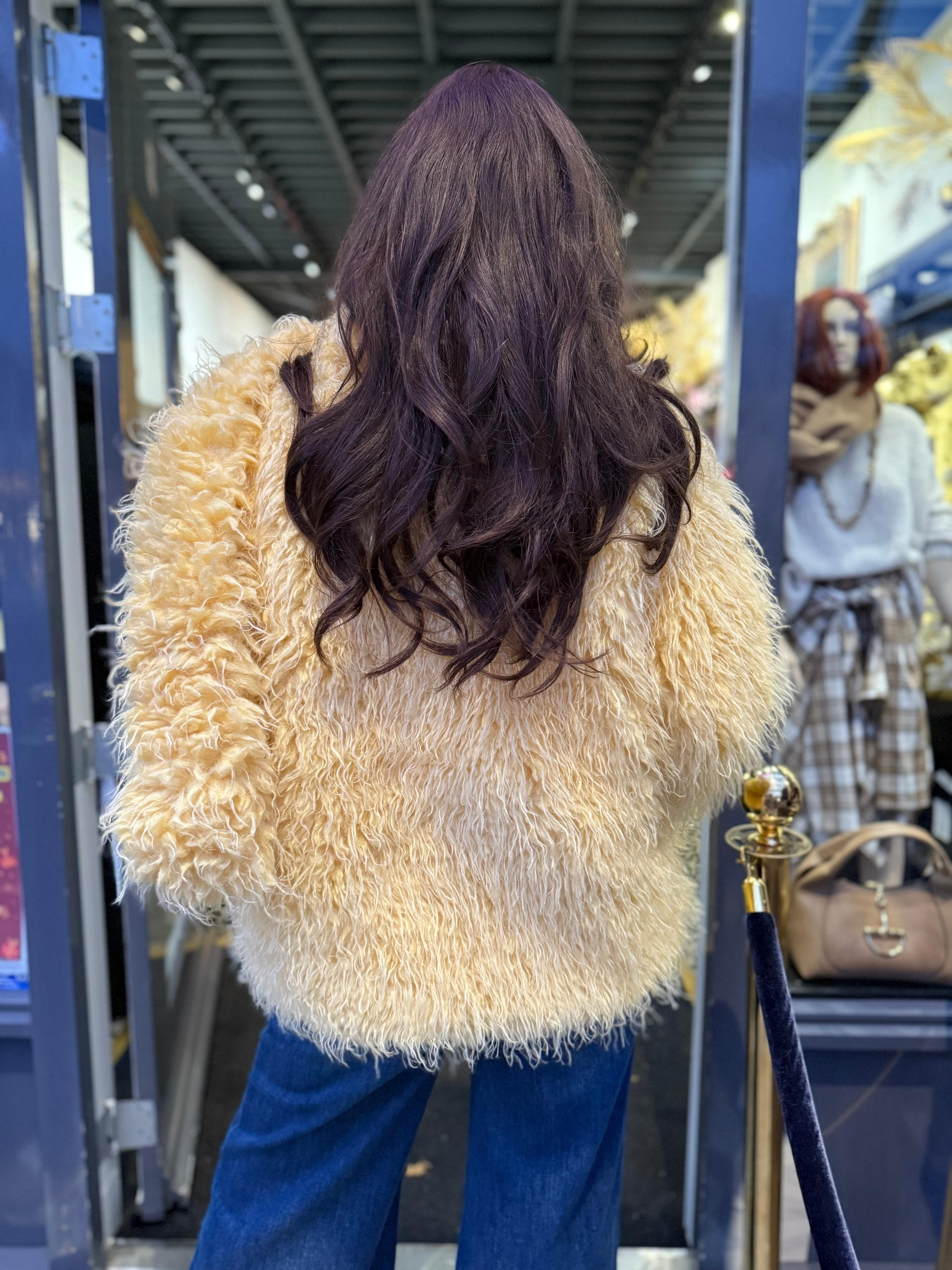 Winterjas super zacht "Geel”