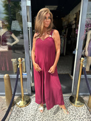 Jumpsuit "Amarillo" bordeaux
