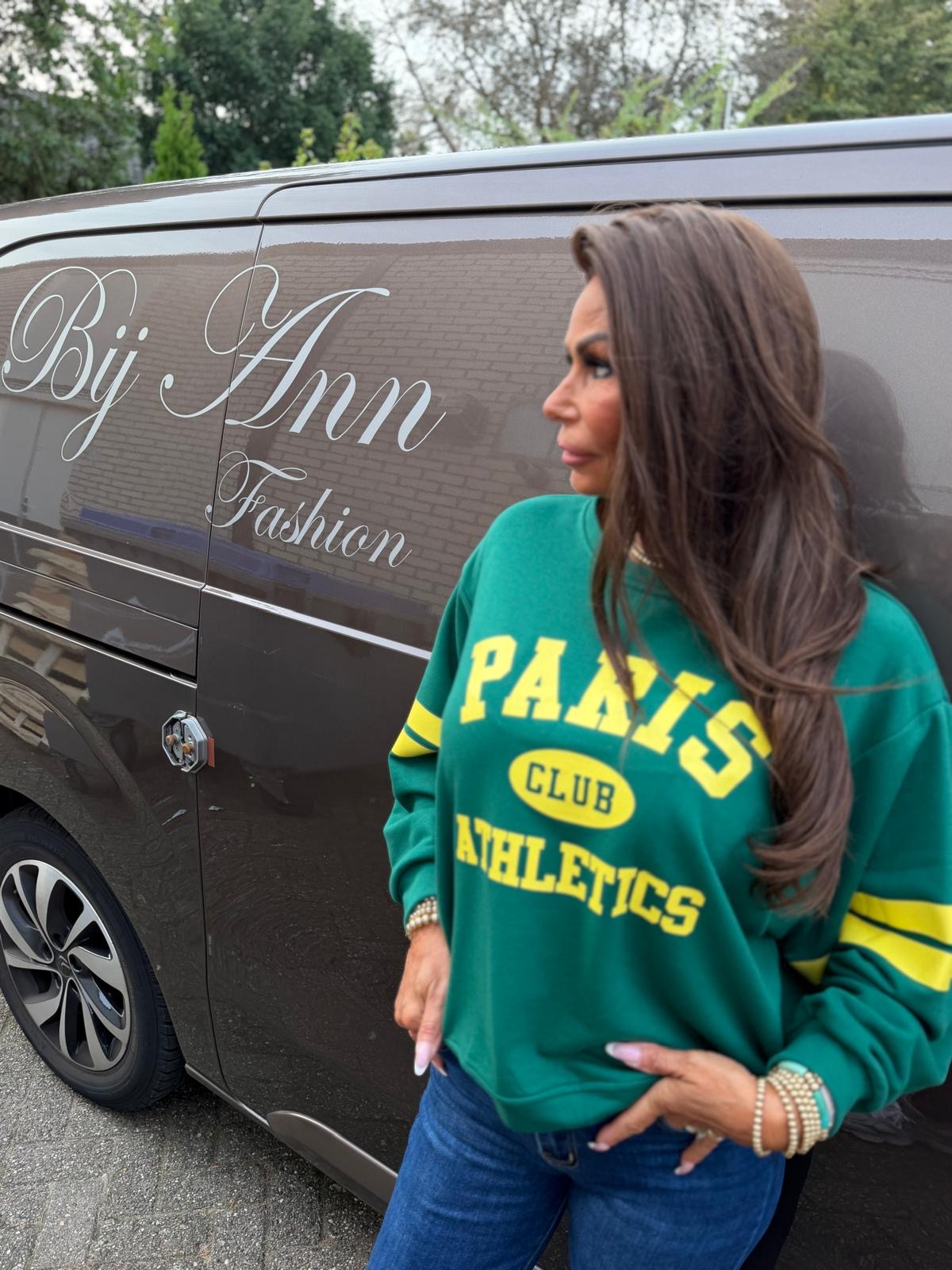 Sweater "Paris" groen