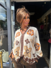 Viscose blouse "Rachel" Beige