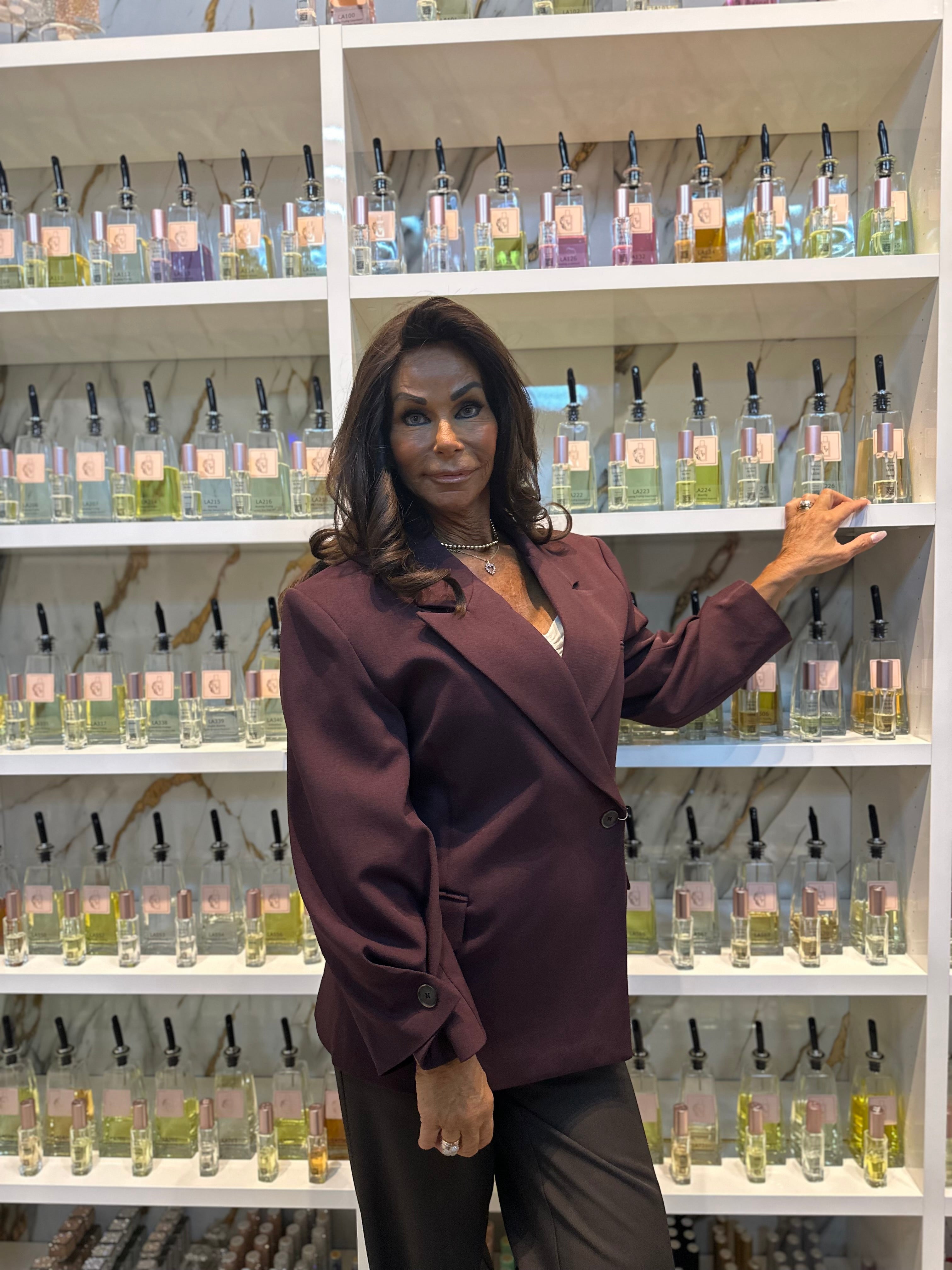 Oversized colbert "Jus de pom twist" Burgundy