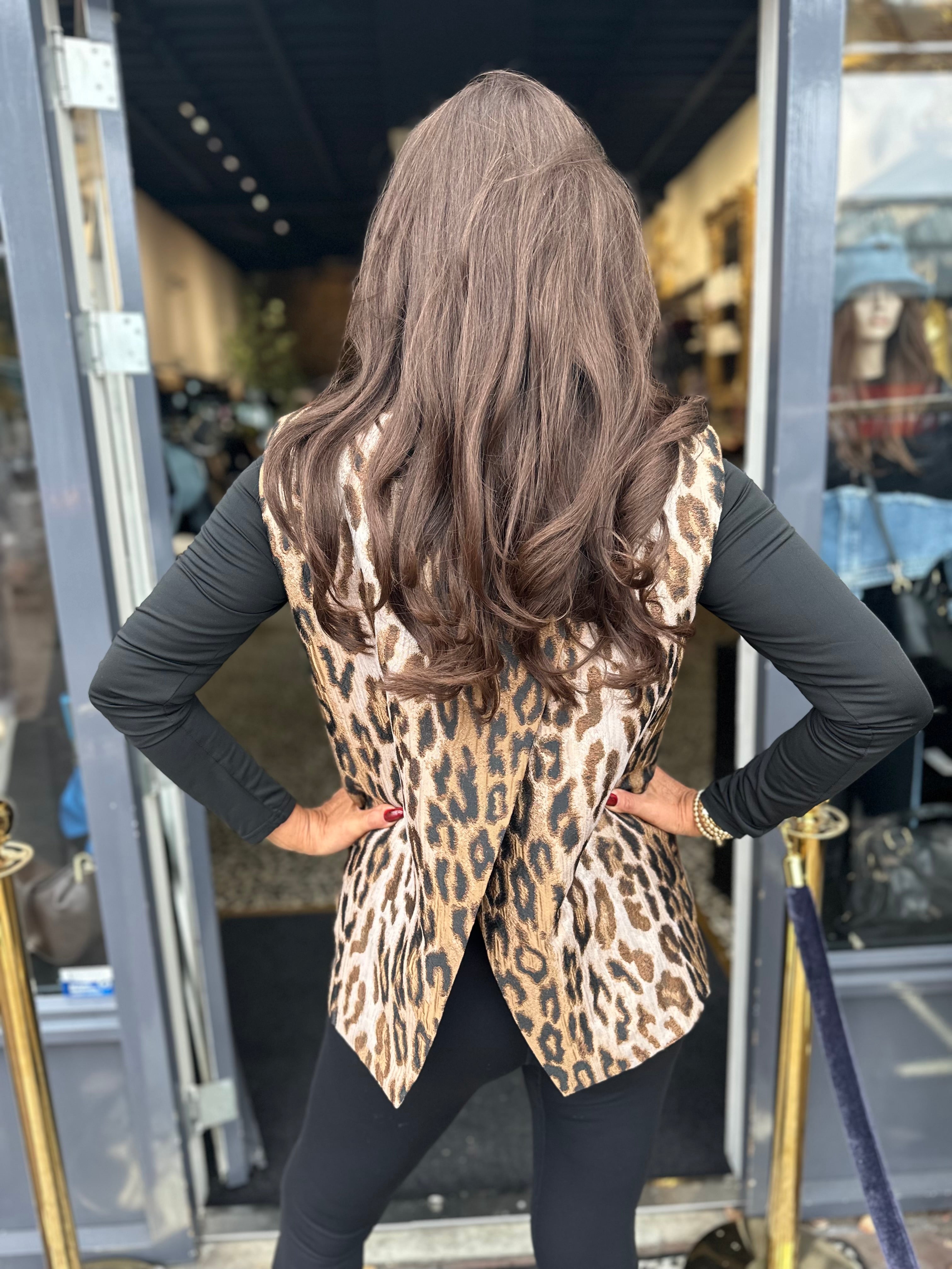 Gilet "Panter taupe" Split