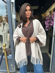 Poncho "Poca" Beige