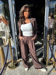 2 delig set "Donna" Donkerbruin