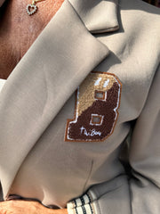 2-delig set "Bij Ann" taupe