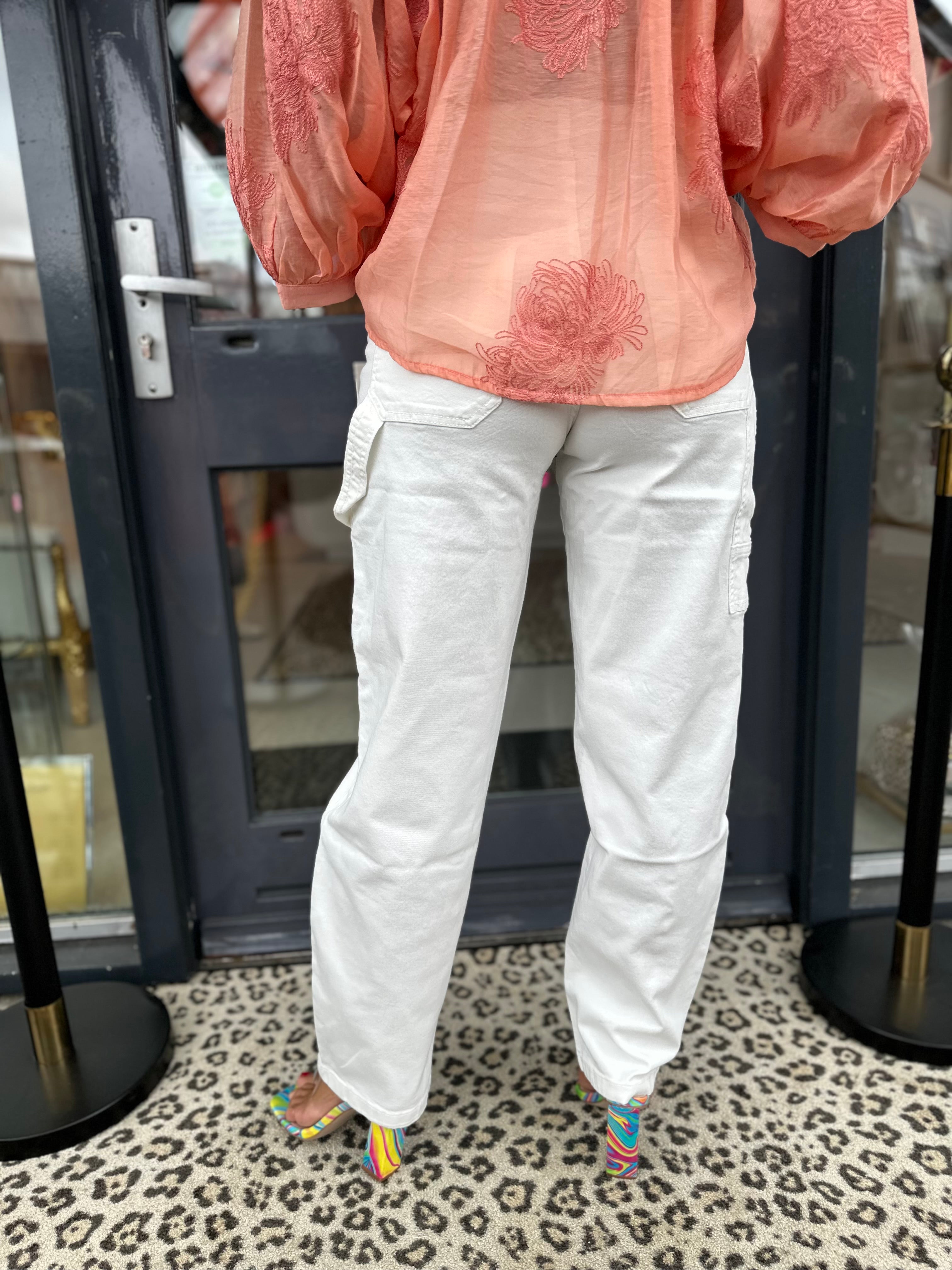 Ballonbroek “Wit 9444" Lus