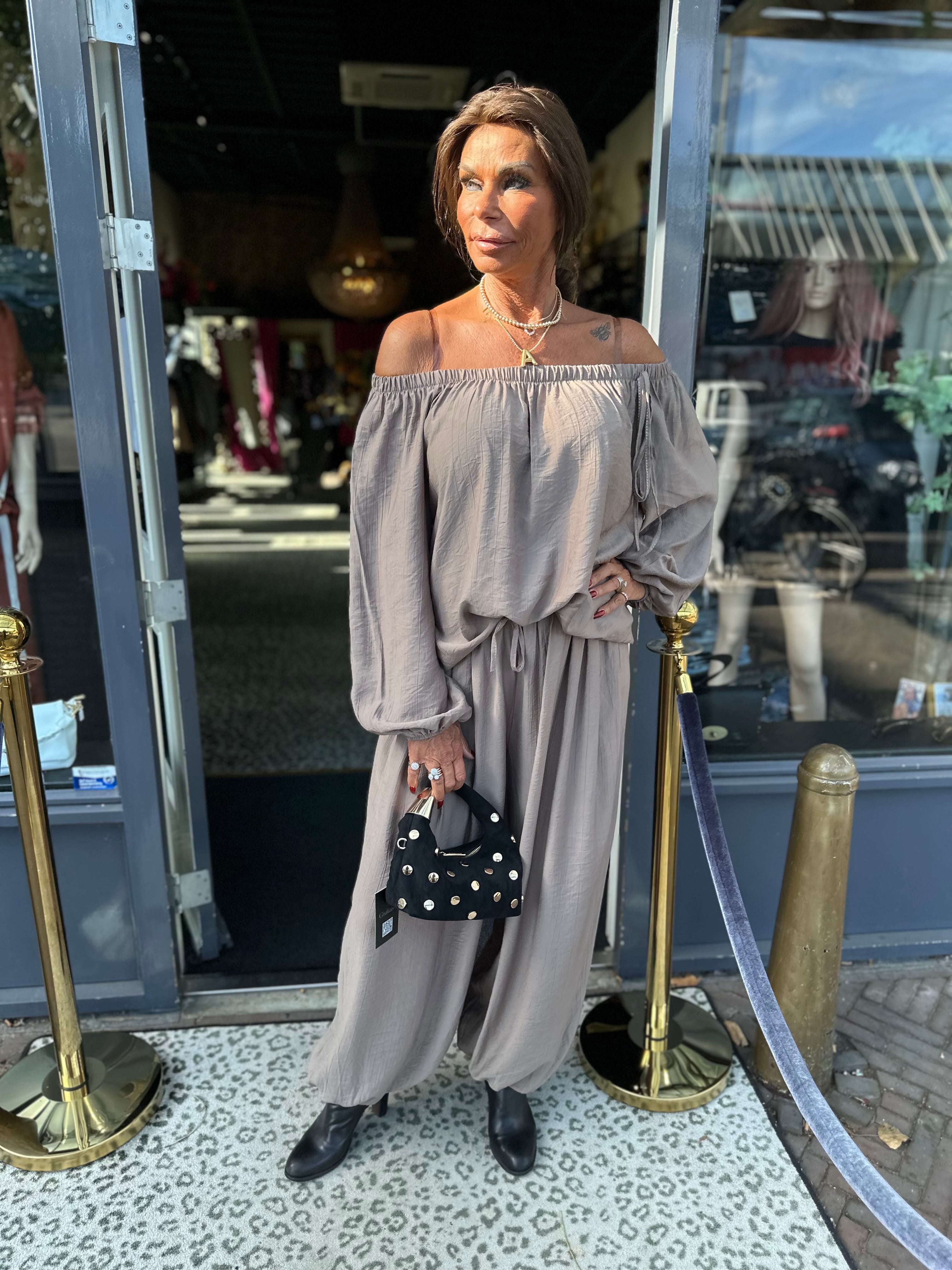 2 delig set "Sunday" taupe