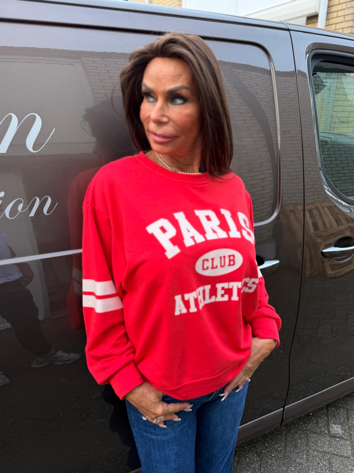 Sweater "Paris" Rood