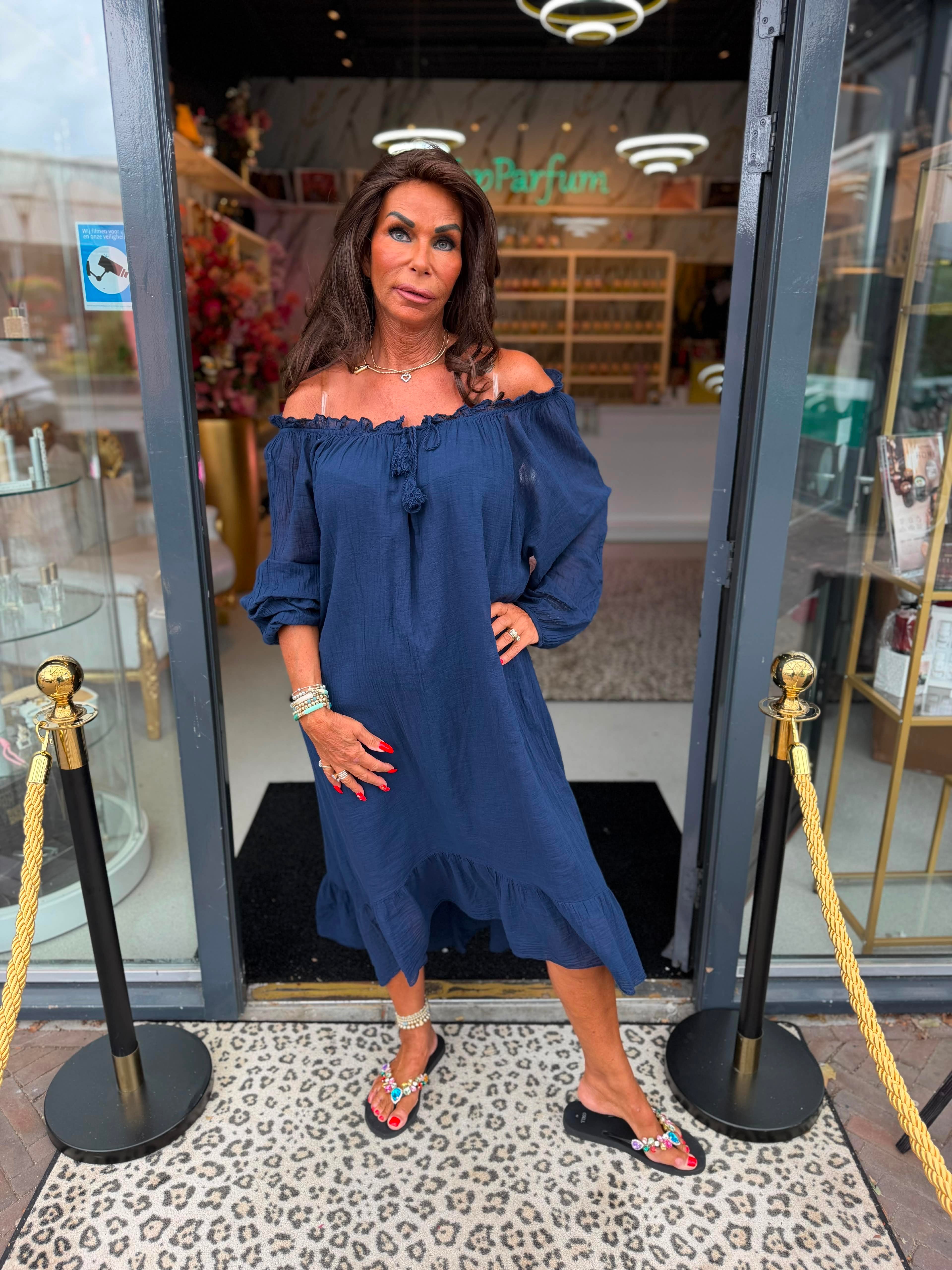 Jurk "Jess” marineblauw