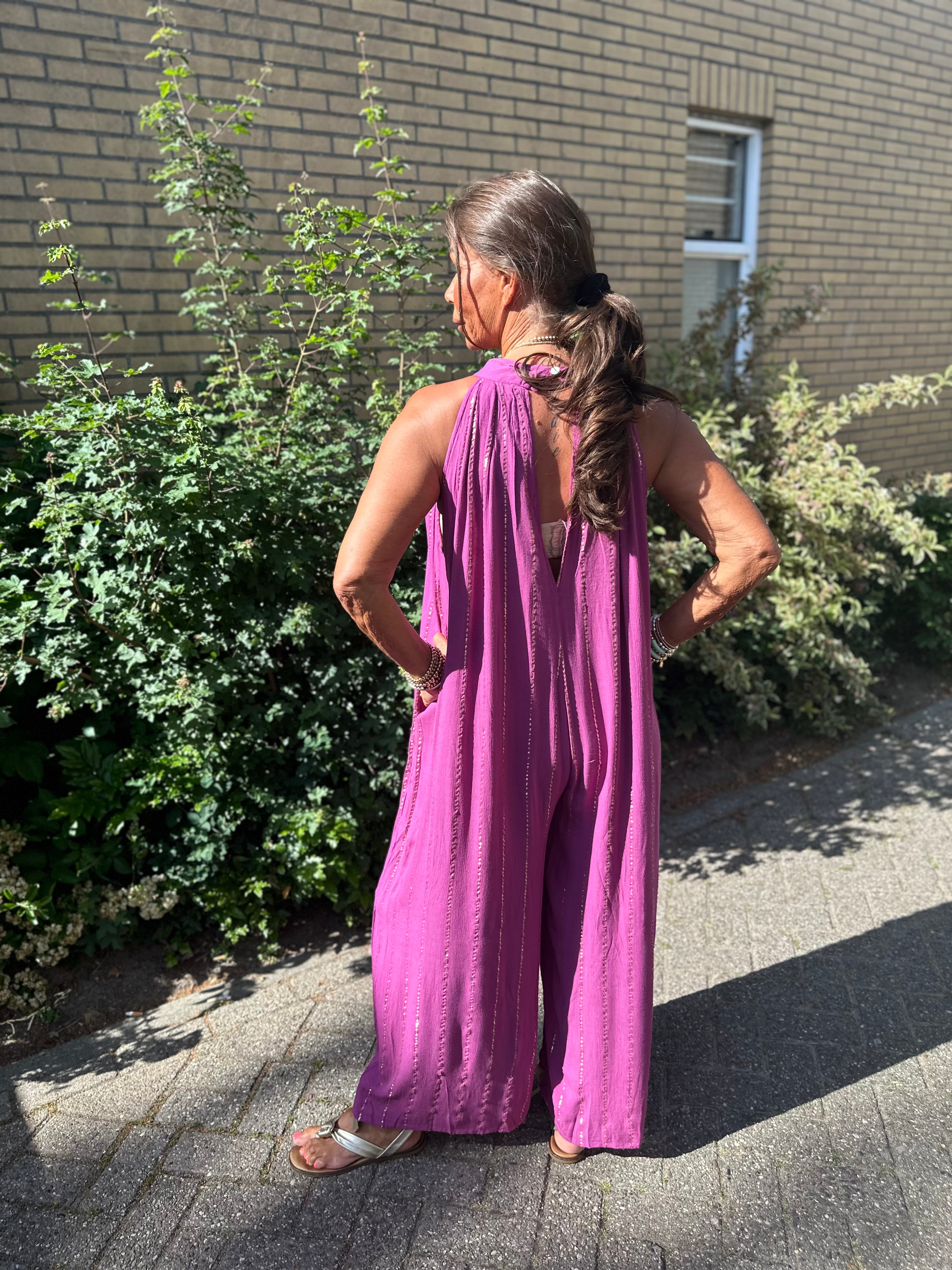Jumpsuit Gold&Silver Castello Lilac