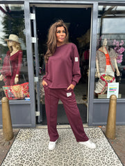 Life isn't perfect set lange mouw "Bordeaux"