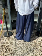Wijde broek "Mies" donkerblauw