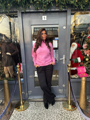 trui kanten mouw "Robyn" Roze