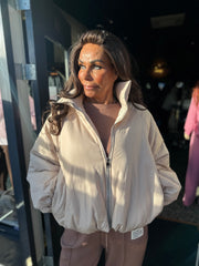 Bomberjas Pofmouw Beige