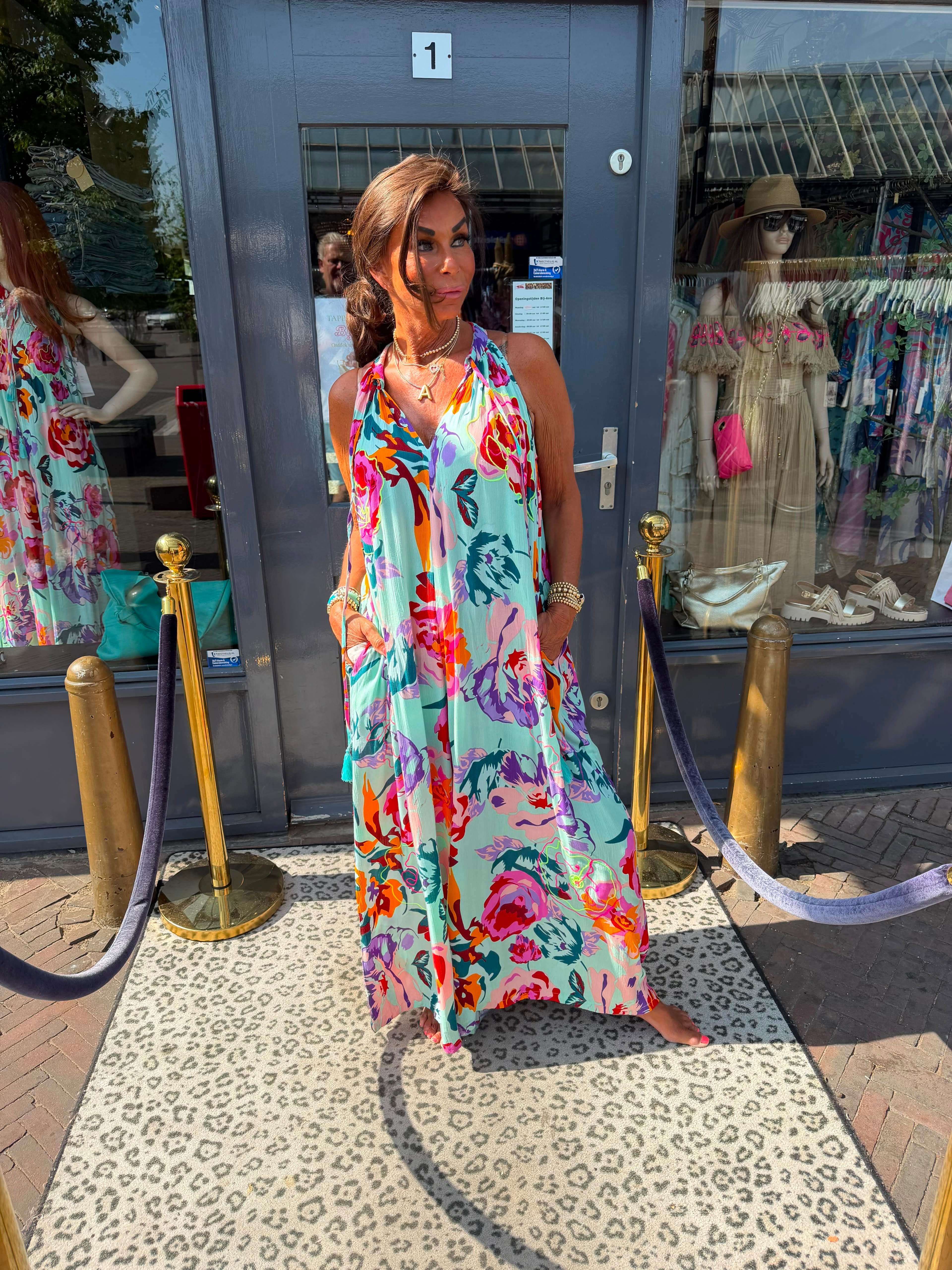 Jumpsuit Gold&Silver Lovely Turqoise