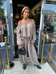 2 delig set "Sunday" taupe