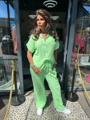 2 delig set "Hydrofiel" Neon groen