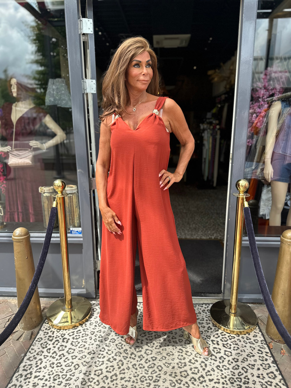 Jumpsuit "Amarillo" brique