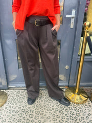 Wide pants Comfy “Brown”