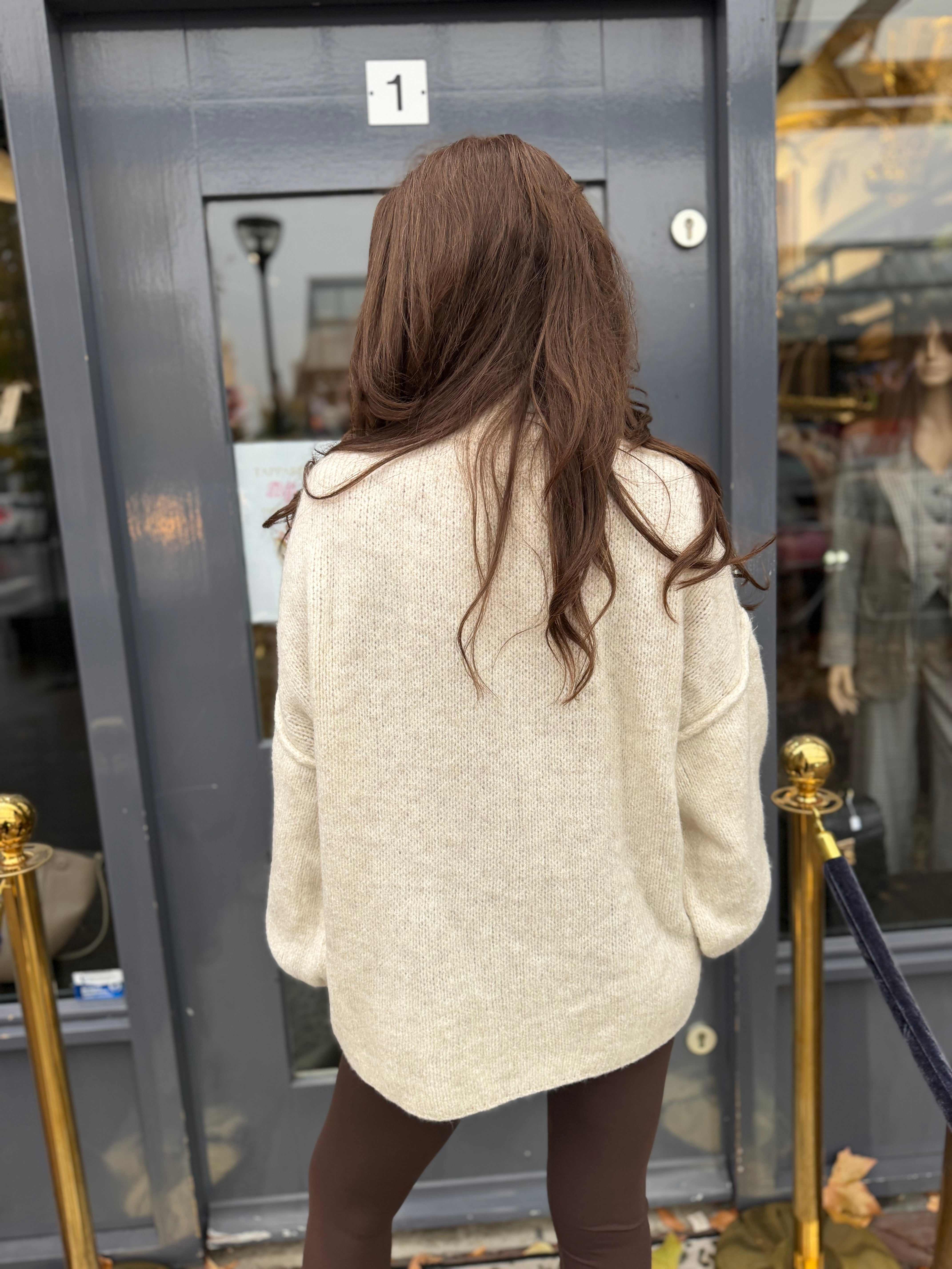 Trui Knitted “oversized” Ecru