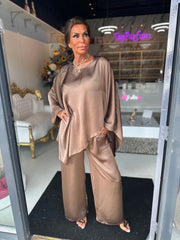 2 delig set "Olivia" Taupe