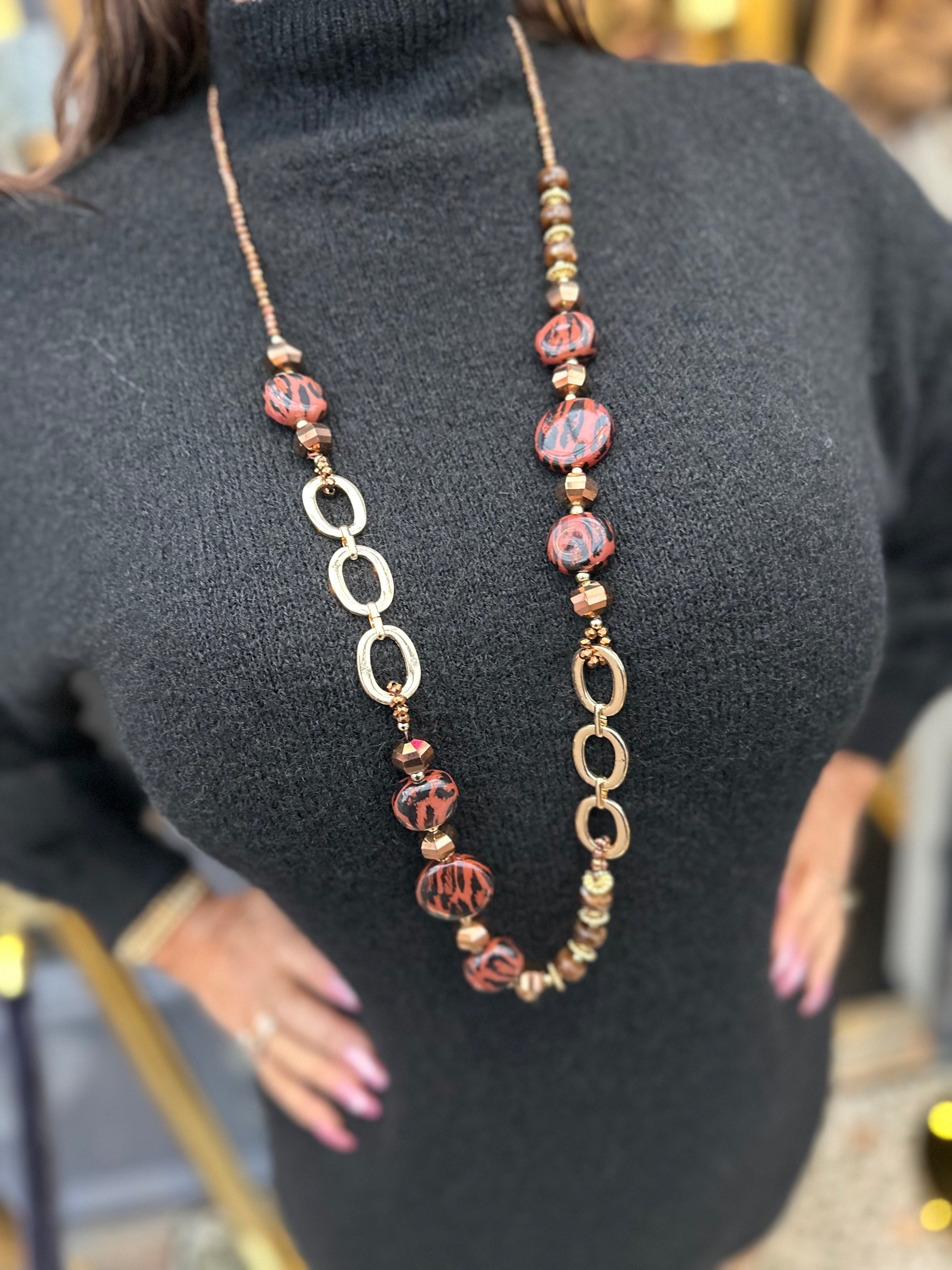 Lange ketting "Tijger"