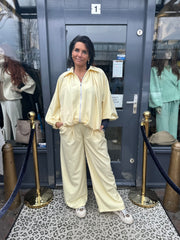 2 delig set “Je T’Aime” geel