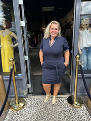 Travel jurk "Forever" Donkerblauw